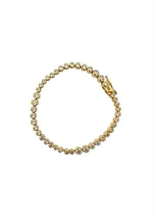 Elva crystal bracelet Forgyldt Pico 